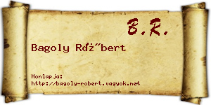 Bagoly Róbert névjegykártya