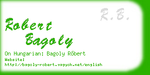 robert bagoly business card