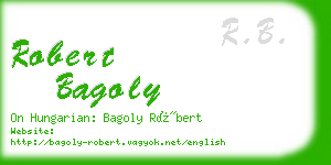 robert bagoly business card